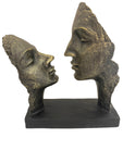 Arcok bronz bevonatú szobor