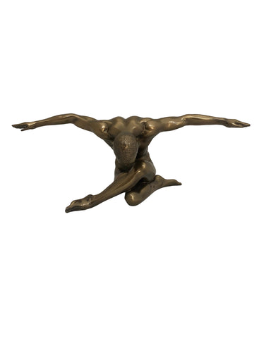 Atléta bronz bevonatú szobor