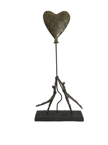 Együtt bronz bevonatú szobor