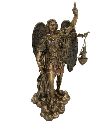 Mihály Arkangyal bronz bevonatú szobor