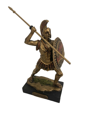 Spártai katona bronz bevonatú szobor