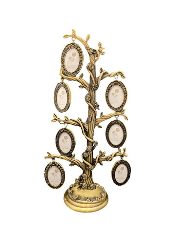 2x7 képes bronz bevonatú családfa kép keret