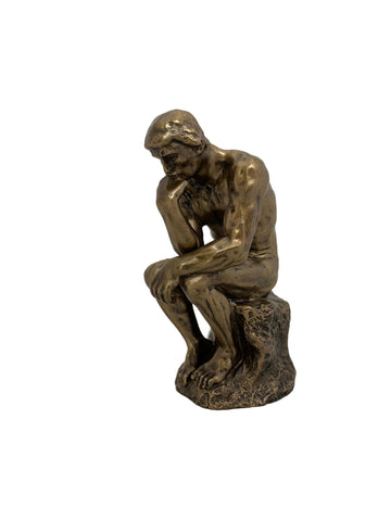 Gondolkodó bronz bevonatú szobor